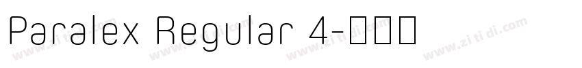 Paralex Regular 4字体转换